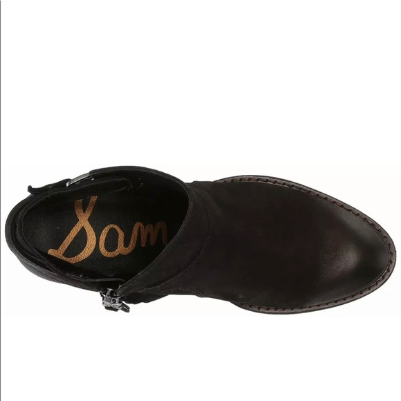 Sam Edelman Black Leather Ankle Bootie Sz 9.5 New - Picture 4 of 6